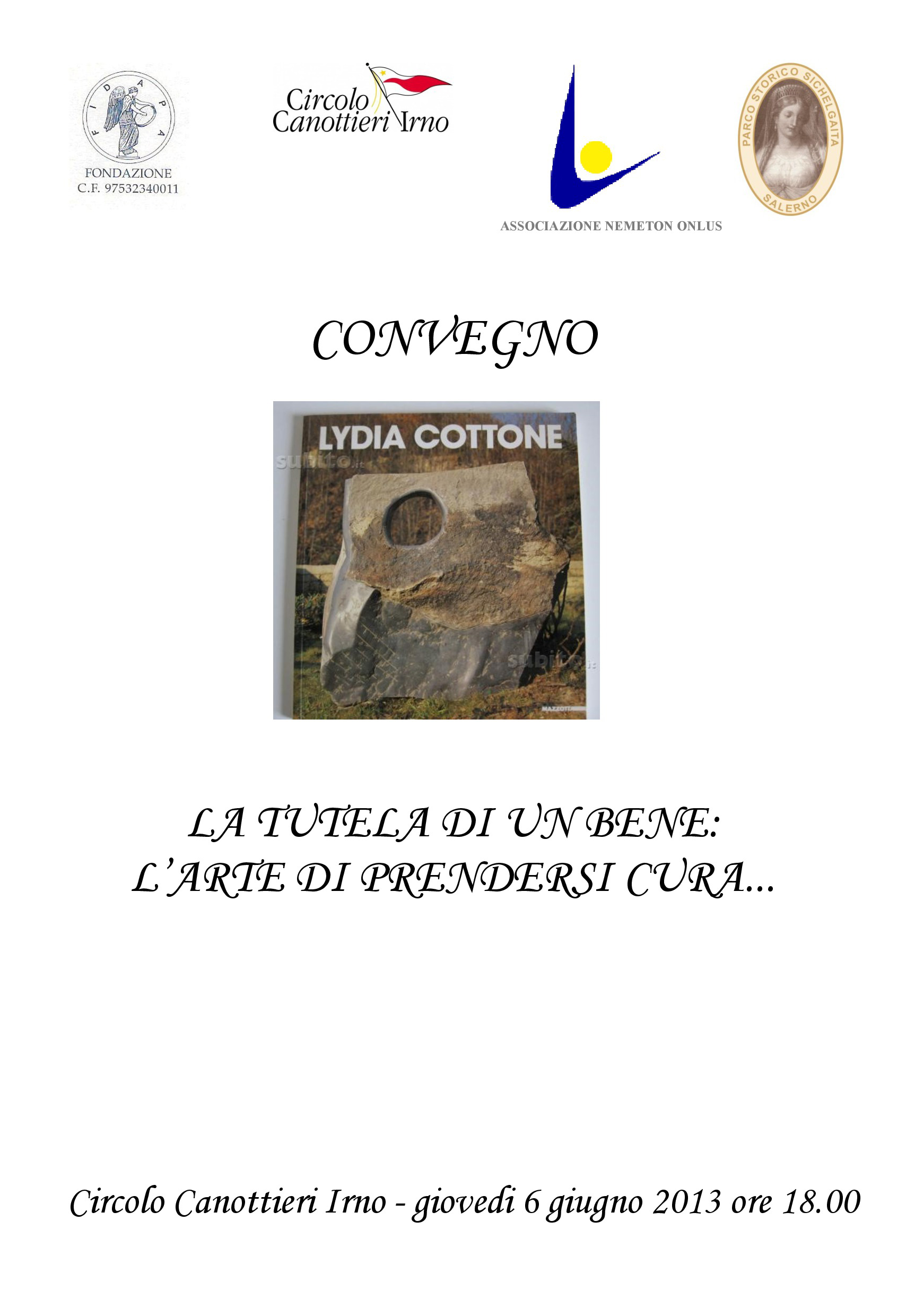 Lydia Cottone e “L’ARTE E IL PRENDERSI CURA”