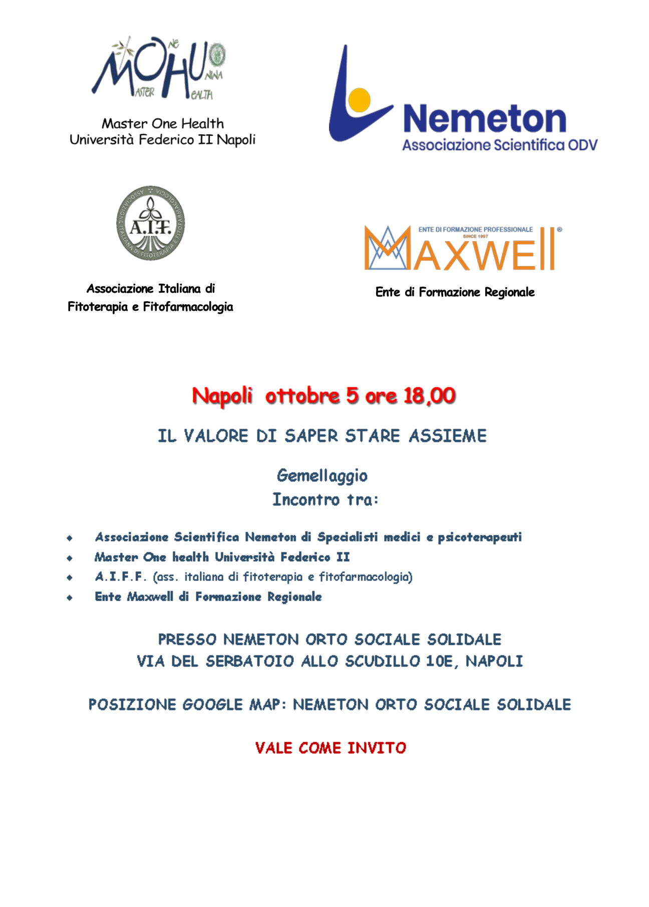 Il valore di saper stare assieme